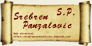Srebren Panzalović vizit kartica